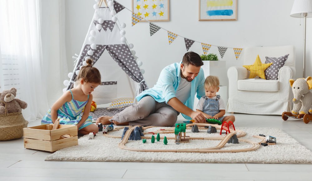 Parents: se lâcher et jouer avec son enfant - C'est du sérieux ! - lahalledesbambins